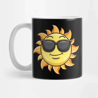 Sun Wearing Sunglasses Summer Beach Mug